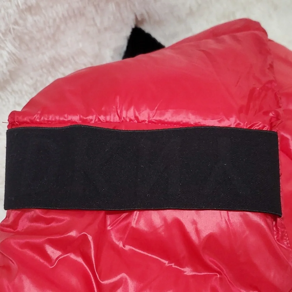 DKNY Quilted Puffer Scarf Hot Pink